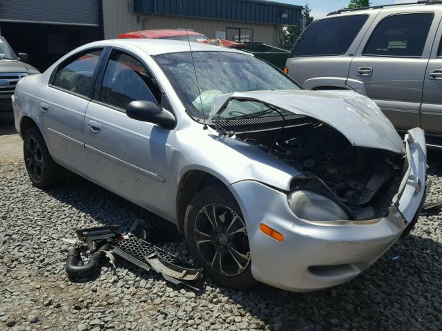 1B3ES26C92D503360 - 2002 DODGE NEON SILVER photo 1