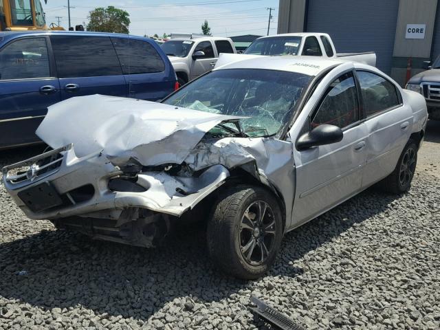 1B3ES26C92D503360 - 2002 DODGE NEON SILVER photo 2