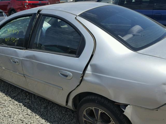 1B3ES26C92D503360 - 2002 DODGE NEON SILVER photo 9