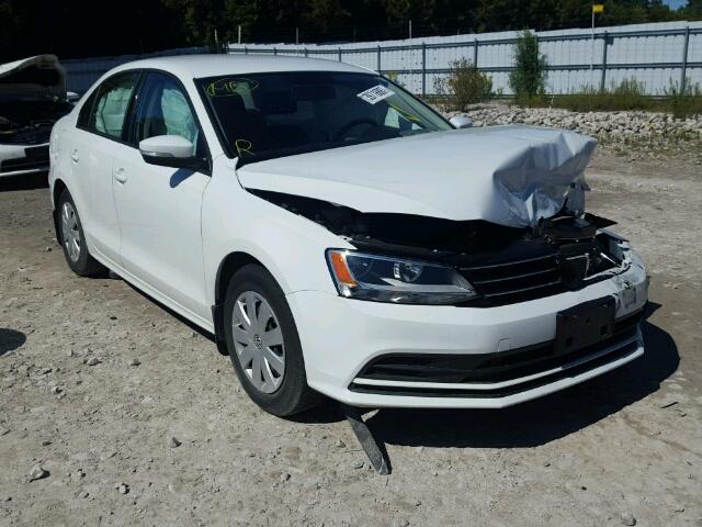 3VW2K7AJ6FM204212 - 2015 VOLKSWAGEN JETTA BASE WHITE photo 1