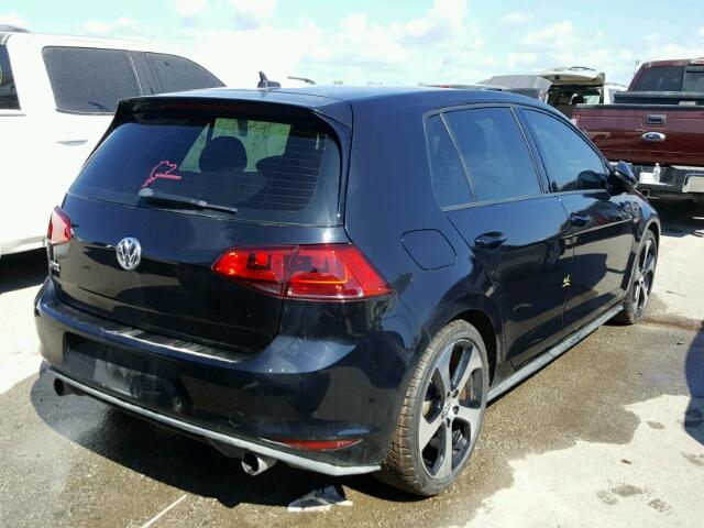 3VW4T7AU4FM024615 - 2015 VOLKSWAGEN GTI BLACK photo 4