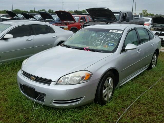 2G1WB57K291307639 - 2009 CHEVROLET IMPALA LS SILVER photo 2