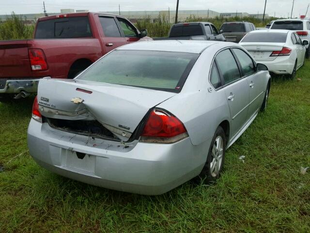 2G1WB57K291307639 - 2009 CHEVROLET IMPALA LS SILVER photo 4