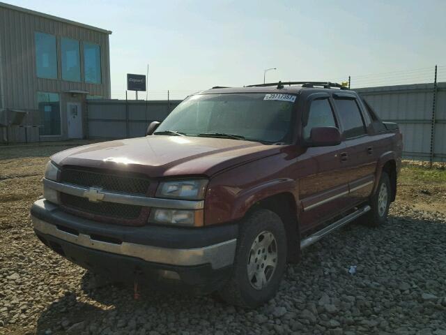 3GNEK12T36G139564 - 2006 CHEVROLET AVALANCHE MAROON photo 2