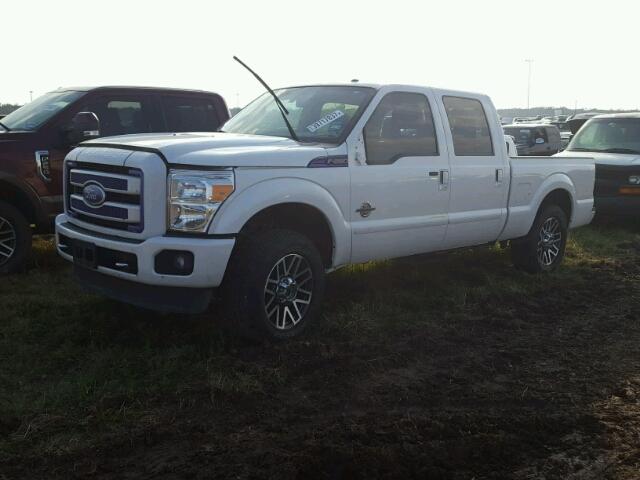 1FT7W2BT9EEB33625 - 2014 FORD F250 SUPER WHITE photo 2