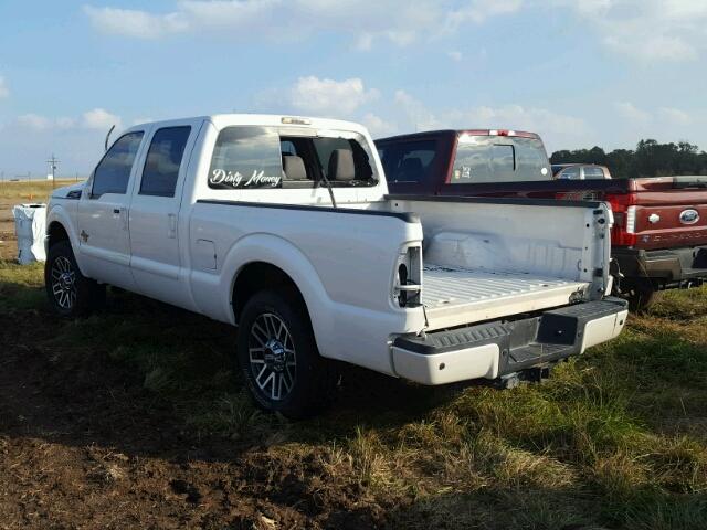 1FT7W2BT9EEB33625 - 2014 FORD F250 SUPER WHITE photo 3