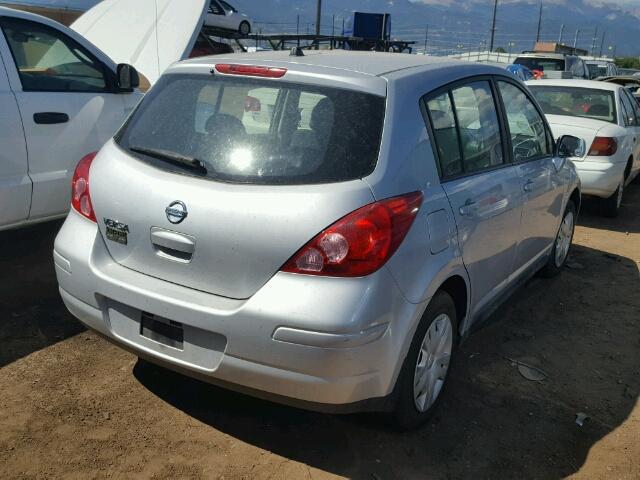 3N1BC1CP5AL386825 - 2010 NISSAN VERSA S SILVER photo 4