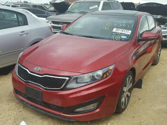 5XXGR4A62CG013754 - 2012 KIA OPTIMA SX RED photo 2