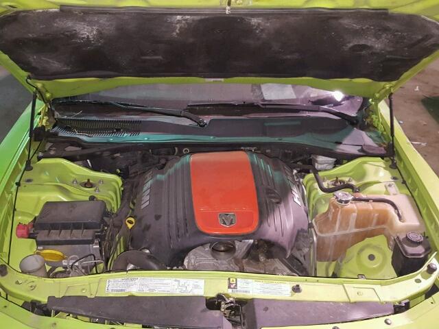 2B3KA53H37H745384 - 2007 DODGE CHARGER GREEN photo 7