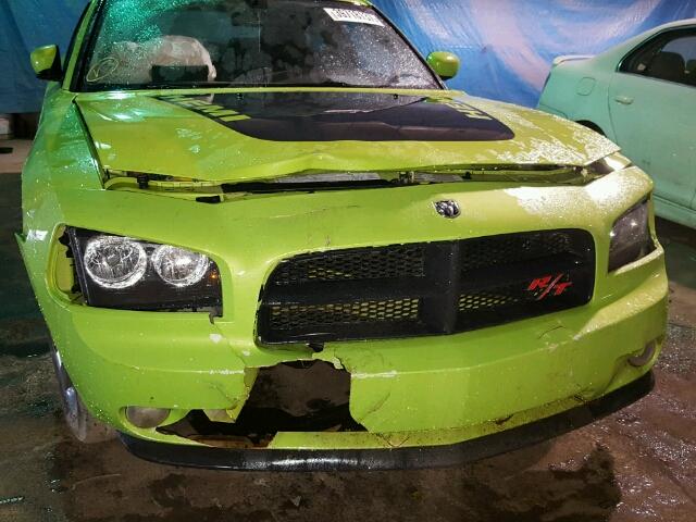 2B3KA53H37H745384 - 2007 DODGE CHARGER GREEN photo 9