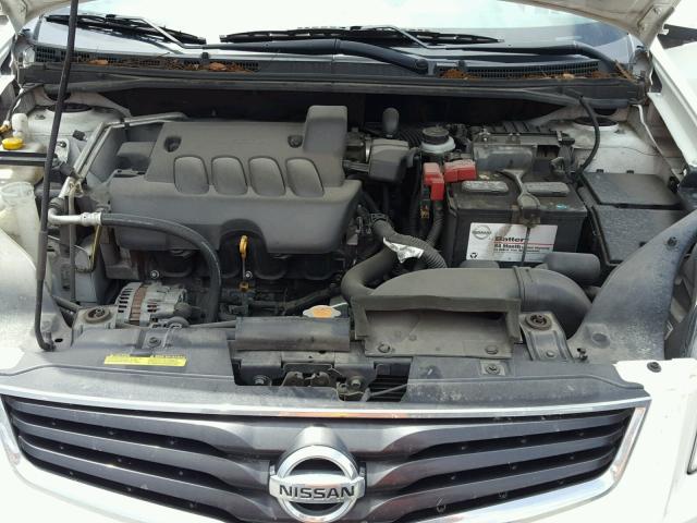 3N1AB6AP2CL724473 - 2012 NISSAN SENTRA 2.0 WHITE photo 7