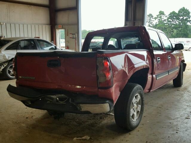 2GCEC13V961355756 - 2006 CHEVROLET SILVERADO RED photo 4