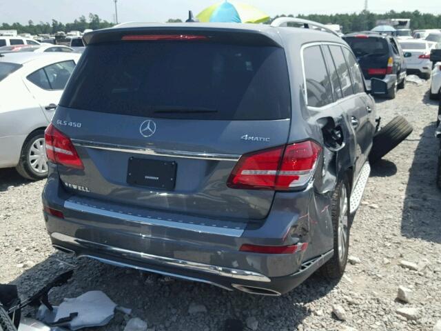 4JGDF6EE1JB012733 - 2018 MERCEDES-BENZ GLS 450 4M GRAY photo 4