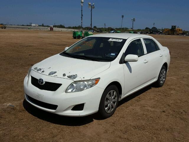 JTDBU4EE1AJ086116 - 2010 TOYOTA COROLLA WHITE photo 2