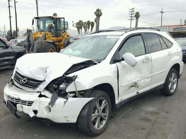 JTJHW31U760009501 - 2006 LEXUS RX 400 WHITE photo 2