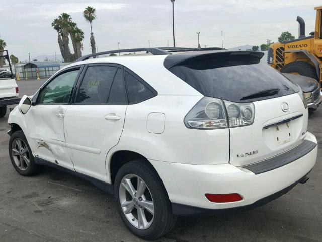 JTJHW31U760009501 - 2006 LEXUS RX 400 WHITE photo 3