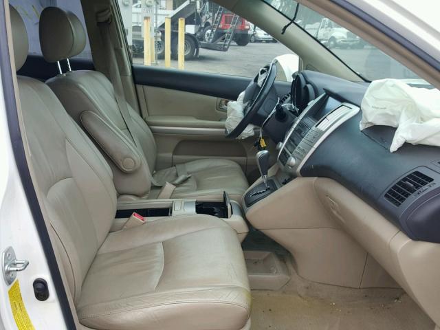 JTJHW31U760009501 - 2006 LEXUS RX 400 WHITE photo 5