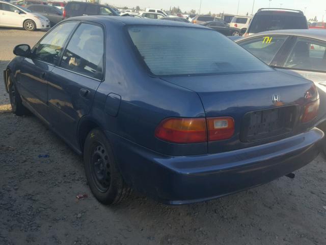 1HGEG8541SL019025 - 1995 HONDA CIVIC DX BLUE photo 3