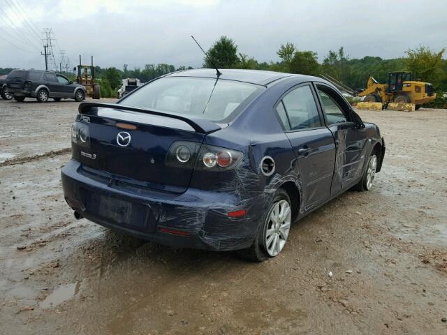 JM1BK323881158670 - 2008 MAZDA 3 S BLUE photo 4