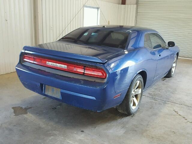 2B3CJ4DVXAH139624 - 2010 DODGE CHALLENGER BLUE photo 4