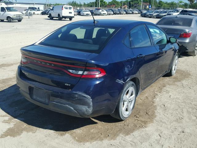 1C3CDFBB2GD629804 - 2016 DODGE DART SXT BLUE photo 4