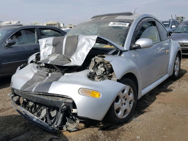 3VWCK21C12M444299 - 2002 VOLKSWAGEN NEW BEETLE 银色 照片 2