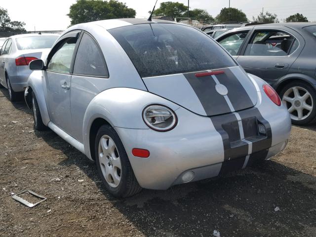 3VWCK21C12M444299 - 2002 VOLKSWAGEN NEW BEETLE 银色 照片 3