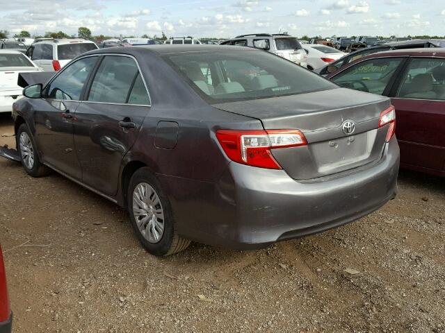 4T1BF1FK0CU103126 - 2012 TOYOTA CAMRY CHARCOAL photo 3