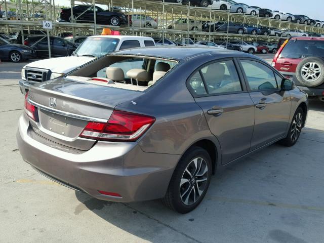 19XFB2F99DE040421 - 2013 HONDA CIVIC EXL 棕色 照片 4