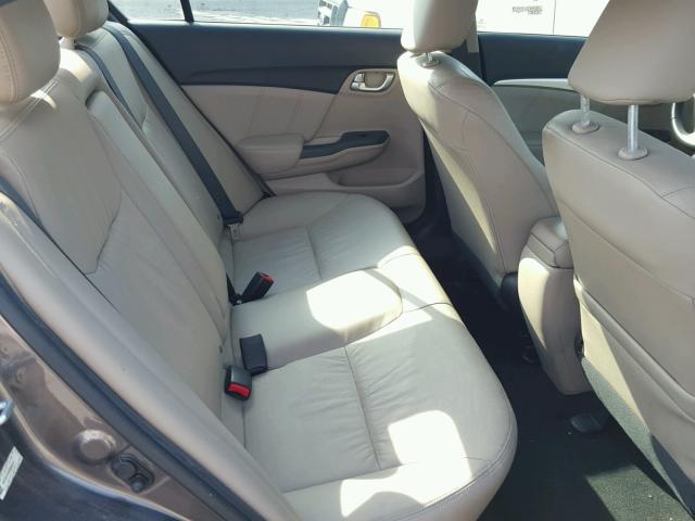 19XFB2F99DE040421 - 2013 HONDA CIVIC EXL 棕色 照片 6