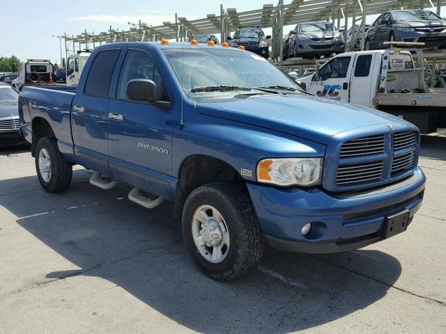 3D7KU28D54G159748 - 2004 DODGE RAM 2500 S BLUE photo 1