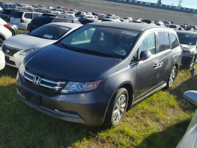 5FNRL5H69GB144646 - 2016 HONDA ODYSSEY GRAY photo 2