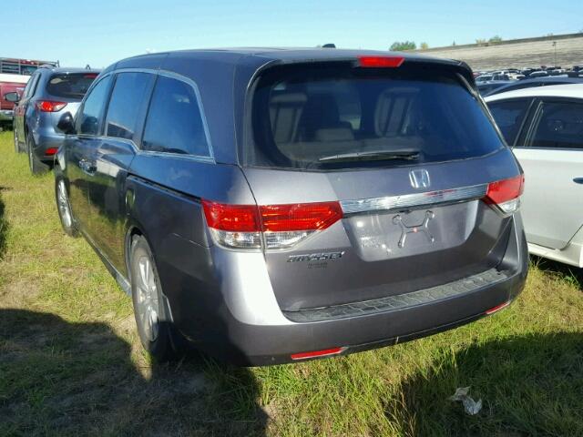 5FNRL5H69GB144646 - 2016 HONDA ODYSSEY GRAY photo 3