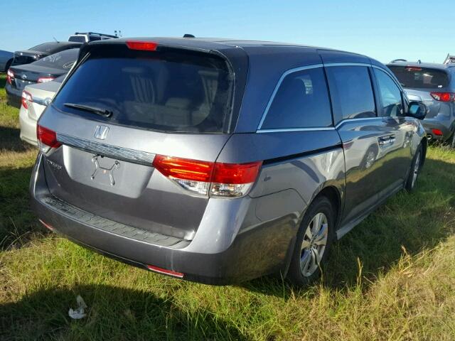 5FNRL5H69GB144646 - 2016 HONDA ODYSSEY GRAY photo 4