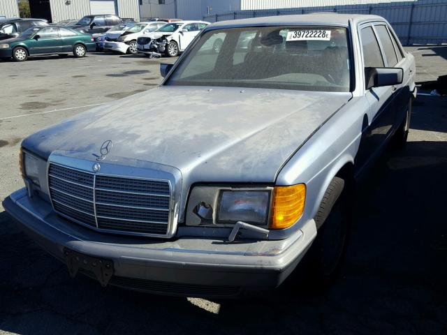 WDBCA35D0HA296598 - 1987 MERCEDES-BENZ 420 SEL GRAY photo 2