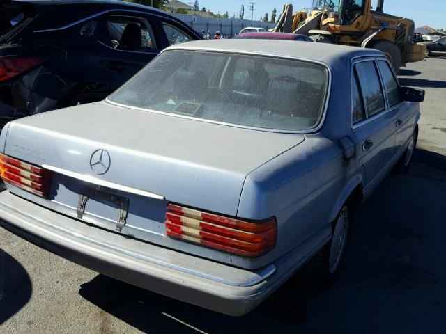 WDBCA35D0HA296598 - 1987 MERCEDES-BENZ 420 SEL GRAY photo 4