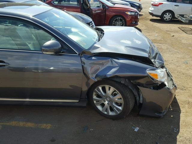 4T1BK3DB3CU449729 - 2012 TOYOTA AVALON BAS GRAY photo 9