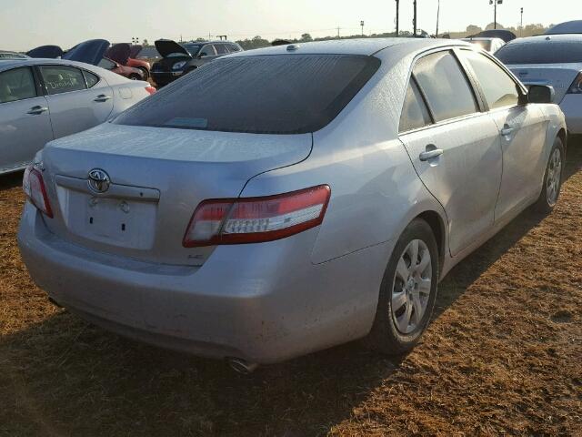 4T1BK3EK9AU104149 - 2010 TOYOTA CAMRY SILVER photo 4