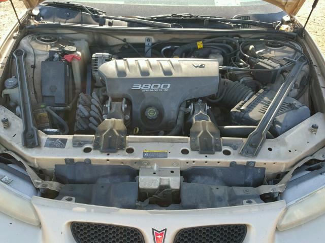 1G2WP52K72F254035 - 2002 PONTIAC GRAND PRIX GOLD photo 7