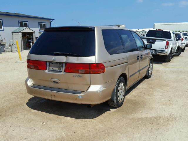 2HKRL18531H580613 - 2001 HONDA ODYSSEY LX TAN photo 4