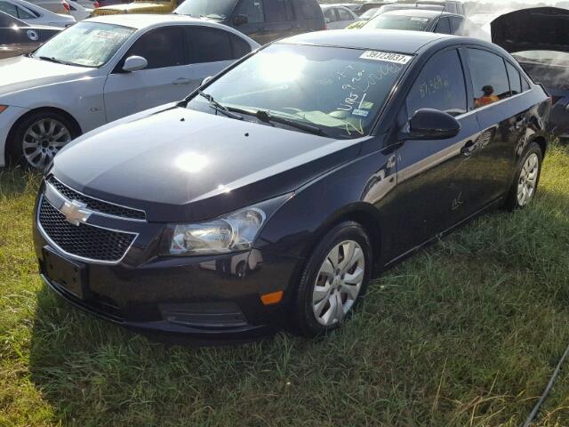 1G1PC5SH7C7141481 - 2012 CHEVROLET CRUZE BLACK photo 2