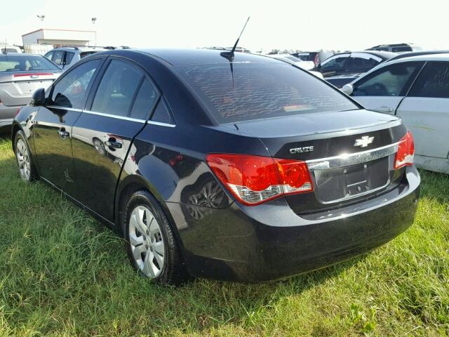 1G1PC5SH7C7141481 - 2012 CHEVROLET CRUZE BLACK photo 3