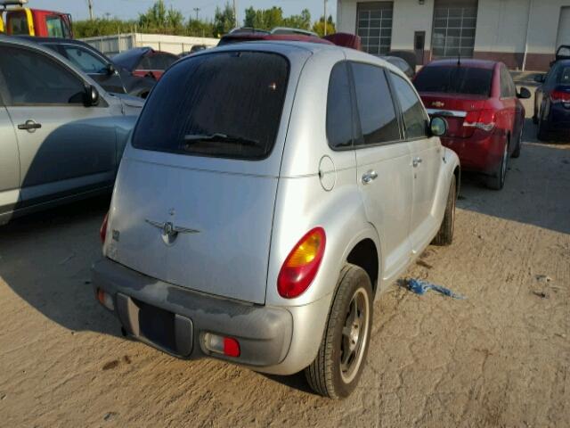 3C8FY4BBX1T631673 - 2001 CHRYSLER PT CRUISER SILVER photo 4