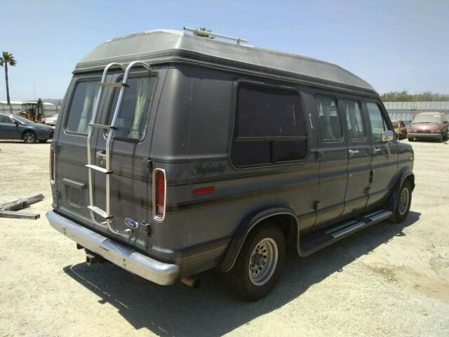 1FDEE14N0KHC19396 - 1989 FORD ECONOLINE GRAY photo 4