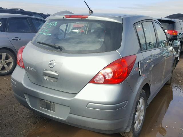 3N1BC13E57L358871 - 2007 NISSAN VERSA SILVER photo 4