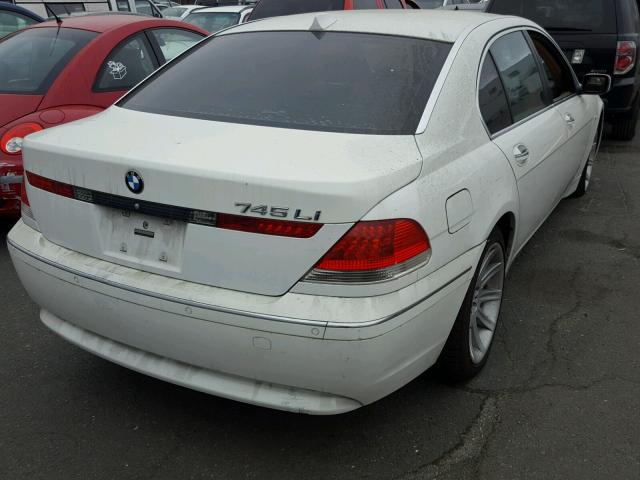 WBAGN63525DS60357 - 2005 BMW 745 LI WHITE photo 4