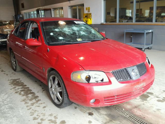 3N1AB51D16L532031 - 2006 NISSAN SENTRA SE- RED photo 1