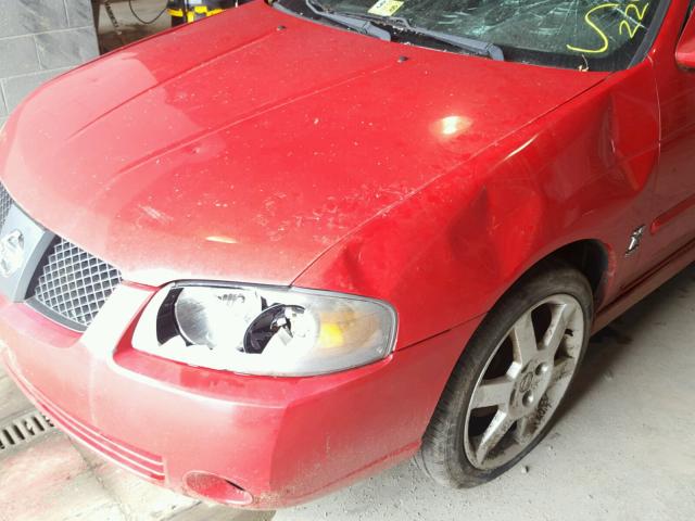 3N1AB51D16L532031 - 2006 NISSAN SENTRA SE- RED photo 9