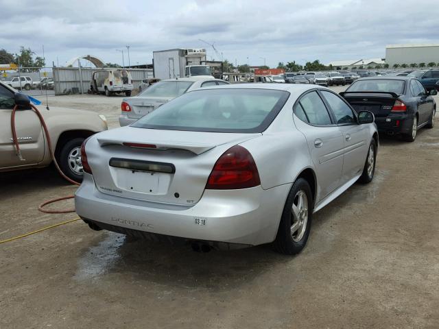 2G2WS522441223365 - 2004 PONTIAC GRAND PRIX SILVER photo 4