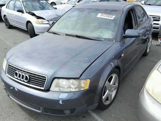 WAUJC68E92A308552 - 2002 AUDI A4 1.8T GRAY photo 2